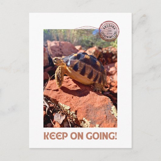 Behalt auf dem Weg zur Inspirationscoddiwoming-Tor Postkarte (Vorderseite)