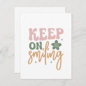 Behalt auf der inspirierenden Angebotskarte (Vorne/Hinten)