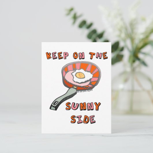 Behalt auf der Sonnenseite Postkarte (Stehend Vorderseite)