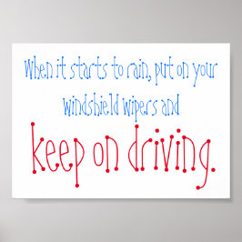 Behalt auf Fahrpreis Mini Poster