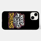 Behalt, auf Ihre Träume zu gehen Zitat Mobile Fall Case-Mate iPhone Hülle (Rückseite (Horizontal))