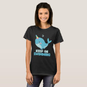Behalt auf Kawaii Whale T-Shirt (Vorne ganz)