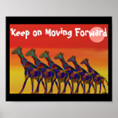 Behalt auf Moving Forward Motivation Poster (Vorne)