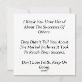 Behalt auf Notecard Feiertagskarte (Rückseite)