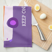 BEHALT AUF ROLLIN Retro Campervan Motorhome RV Lil Geschirrtuch (Viertel Falte)