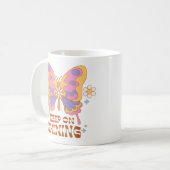 Behalt auf Schmetterling Kaffeetasse (Vorderseite Links)