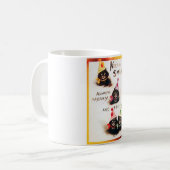 Behalt auf Smilin, Black Cat, Louis Wain Kaffeetasse (Vorderseite Links)