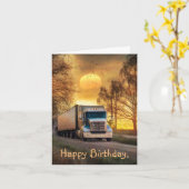 Behalt auf Truckin Geburtstag Karte (Gelbe Blume)