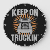 Behalt auf Truckin' Große Wanduhr (Vorderseite)