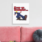 Behalt auf Trumpin Leinwanddruck (Insitu (Wohnzimmer))