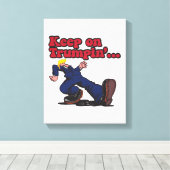 Behalt auf Trumpin Leinwanddruck (Insitu (Holzboden))