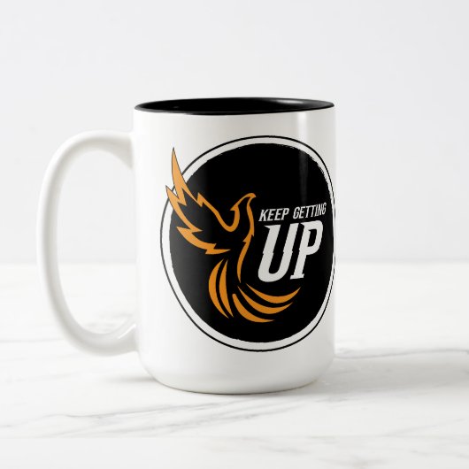 Behalt Aufholen Zweifarbige Tasse (Links)