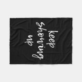 Behalt, aufzutauchen. Motivierend Fleecedecke (Vorderseite (Horizontal))