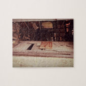 Behalt aus, Gebäude verlassen. Puzzle (Horizontal)