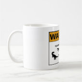 Behalt aus! Velociraptor-Zeichen Kaffeetasse (Links)