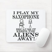 Behält AußerirdischewegSaxophone Mousepad (Mit Mouse)