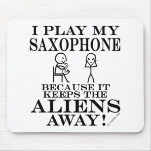 Behält AußerirdischewegSaxophone Mousepad