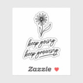 Behalt Behalte wachsen Aufkleber (Blatt)