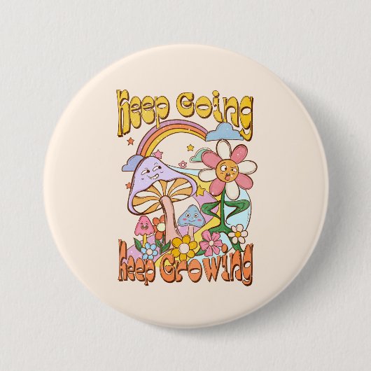 Behalt Behalte wachsen Button (Vorderseite)