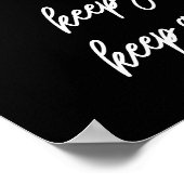 Behalt Behalte wachsen Poster (Ecke)