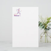 Behalt beim Laufen Briefpapier (Stehend Vorderseite)