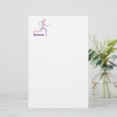 Behalt beim Laufen Briefpapier (Stehend Vorderseite)
