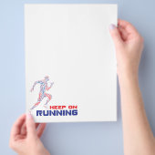 Behalt beim Laufen Flyer (Hand)