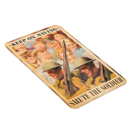 Behalt beim Rett. Neudruck des britischen Kriegspo Magnet (Rechte Seite)