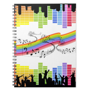 Behalt beim Tanzen Notizblock