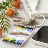 Behalt beim Tanzen Schlüsselanhänger (Vorderseite rechts)