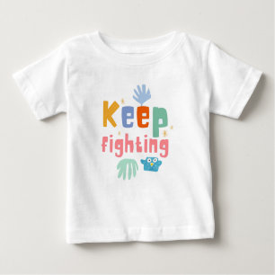 Behalt Bekämpfen von Drucktypografie-White Kids Baby T-shirt