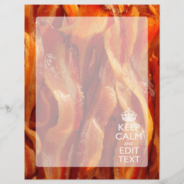 Behalt Beruhigen des Textes auf Größe von Bacon (Vorderseite)