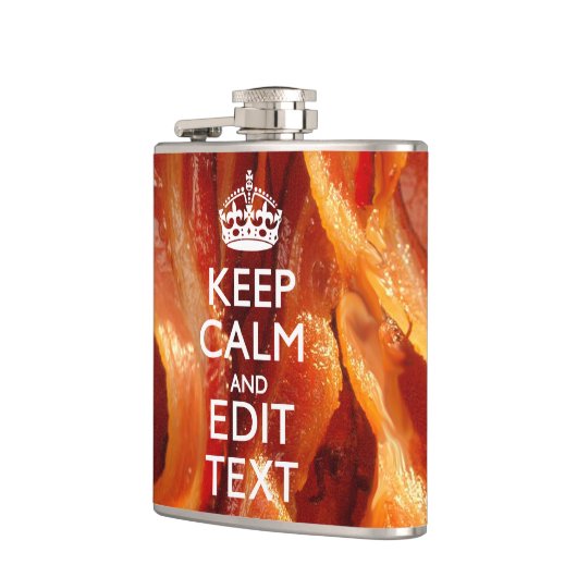 Behalt Beruhigen des Textes auf Größe von Bacon Flachmann (Links)