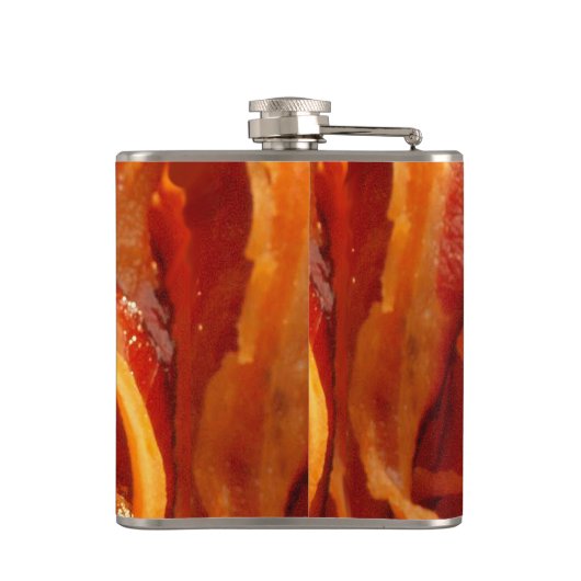 Behalt Beruhigen des Textes auf Größe von Bacon Flachmann (Rückseite)