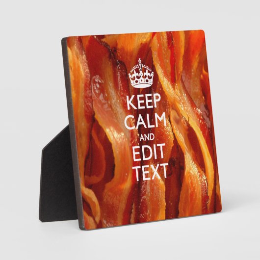 Behalt Beruhigen des Textes auf Größe von Bacon Fotoplatte (Vorderseite)