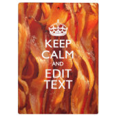 Behalt Beruhigen des Textes auf Größe von Bacon Klemmbrett (Rückseite)