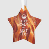 Behalt Beruhigen des Textes auf Größe von Bacon Ornament (Vorderseite)
