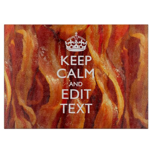 Behalt Beruhigen des Textes auf Größe von Bacon Schneidebrett (Vorderseite)