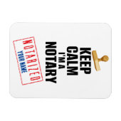 Behalt Beruhigung Ich bin ein angepasster Notar-Na Magnet (Horizontal)