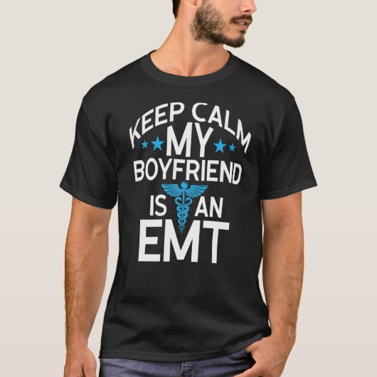 Behalt Beruhigung, mein Freund ist ein EMT Ems Par T-Shirt (Vorderseite)