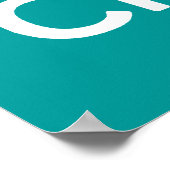 Behalt Beruhigung und weiß, dass Gott im Amt ist Poster (Ecke)