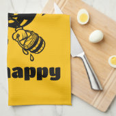 Behalt beschäftigt sein glücklich Besetze Motivier Geschirrtuch (Viertel Falte)