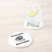 Behalt beschäftigt sein glücklich Besetze Motivier Getränkeuntersetzer (Seite)