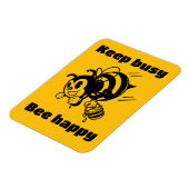 Behalt beschäftigt sein glücklich Besetze Motivier Magnet (Linke Seite)