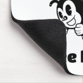 Behalt beschäftigt sein glücklich Besetze Motivier Mousepad (Ecke)