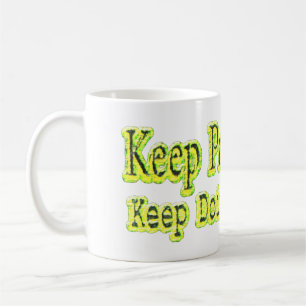 "Behalt, besser zu werden!" Niedliches Design. Jet Kaffeetasse