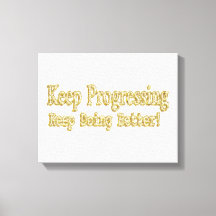 "Behalt, besser zu werden!" Niedliches Design. Jet