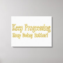 "Behalt, besser zu werden!" Niedliches Design. Jet