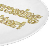 "Behalt, besser zu werden!" Niedliches Design. Jet Schneidebrett (Ecke)