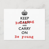 BEHALT BOTOXING POSTKARTE (Vorderseite)